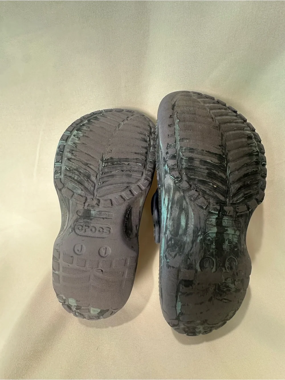 CROCS Kids Blue marbled Camouflage Clog Sandal - Comfortable Slip-On